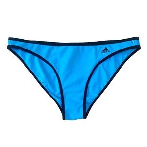 🆕 Adidas Swim Bottom Women’s Large Blue Low Rise Souleaf Bathing Bikini NEW NWT